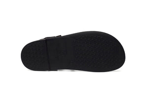 Wonders B-7410 Black Willer Negro Leather Velcro Sandal Made In Spain