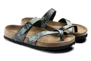 Papillio By Birkenstock Tabora Damask Petrol Soft Footbed Made In Portugal