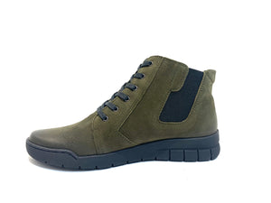 Relax 290-104 Loden Olive Green Lace Up Zip Ankle Made In Bosnia