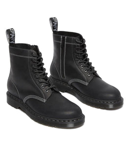 Dr. Martens 1460 Black Streeter Pascal Zipped Ankle 8 Eyelet Boot