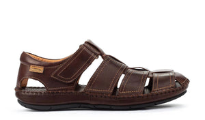 Pikolinos 06J-5433 Olmo Leather Sandals Mens Velcro Made In Spain
