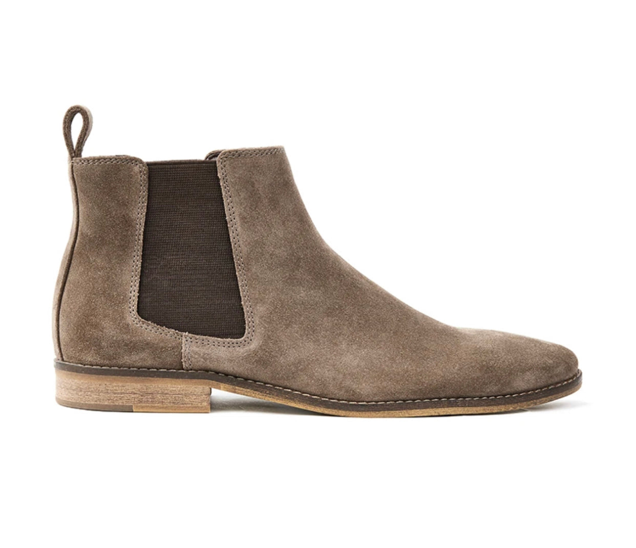 Croft Camden Ranch Suede Leather Elastic Sided Chelsea Ankle Boot