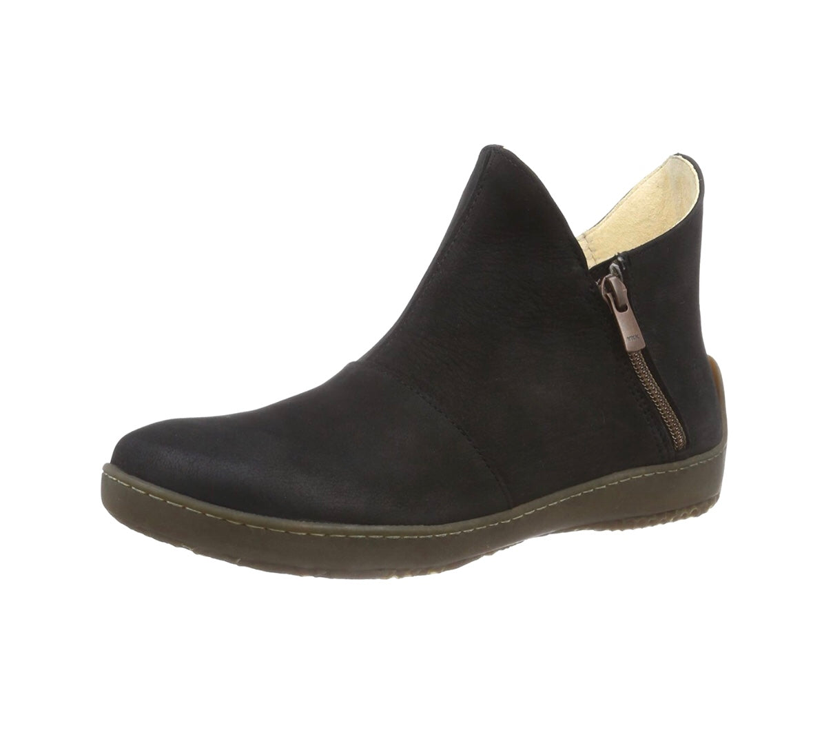 El Naturalista ND81 Black Bee Zip Ankle Boot Made in Spain