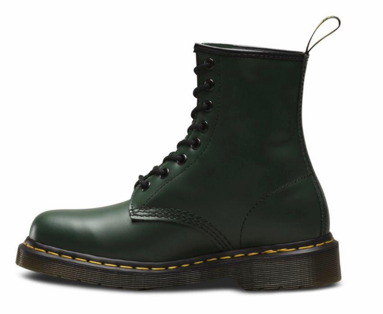 Dr. Martens 1460 Green Smooth Ankle 8 Eyelet Boot