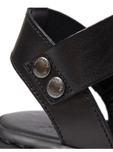 Dr. Martens Gryphon Black Brando Leather Gladiator Sandal