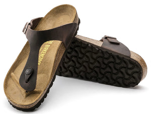 Birkenstock Gizeh Habana Oiled Leather Made In Germany