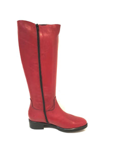 Wonders D-9343 Rubi Red Knee High Zip Boot Made In Spain