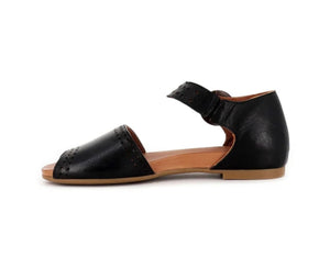 Sala Europe Aimee Black Open Toe Sandal Made In Turkey