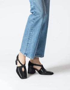 Wonders H-4312 Black Negro Iseo V Leather Court Shoe Made In Spain