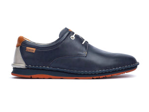 Pikolinos Navas M7T-4036 Blue 2 Eyelet Shoe Made In Spain