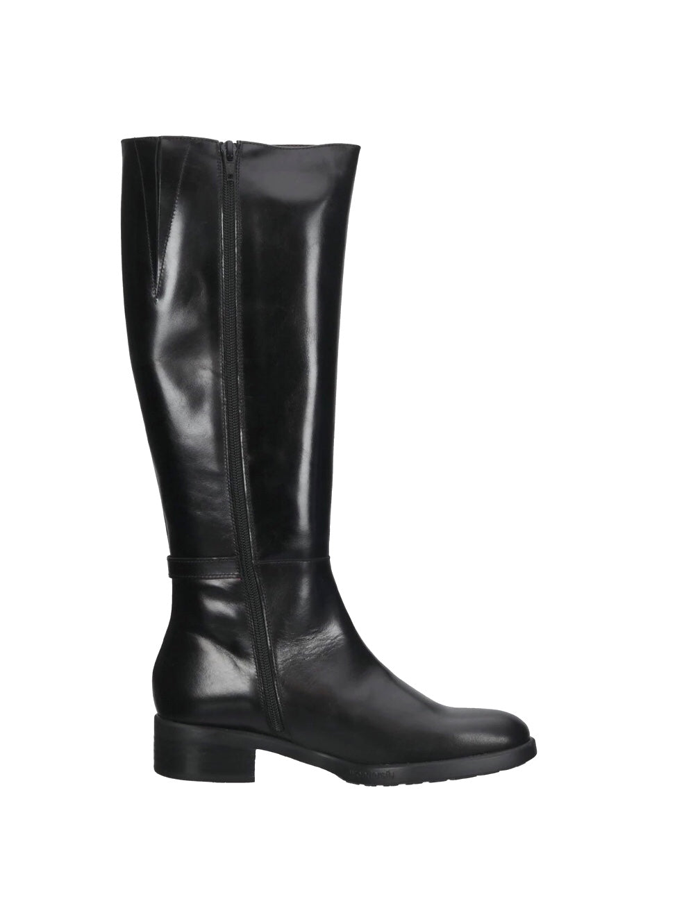 Wonders D-9342 Oregon Negro Black Knee High Zip Boot Made In Spain