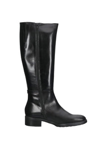 Wonders D-9342 Oregon Negro Black Knee High Zip Boot Made In Spain