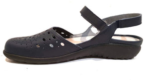 Naot Arataki Soft Ink Navy Blue Leather Ladies Sandals Made In Israel