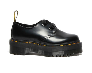 Dr. Martens Holly Black Buttero Platform 2 Eyelet Shoe