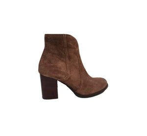 Wonders M-1340 Velgras Taupe Suede Leather Zip Boot Made In Spain