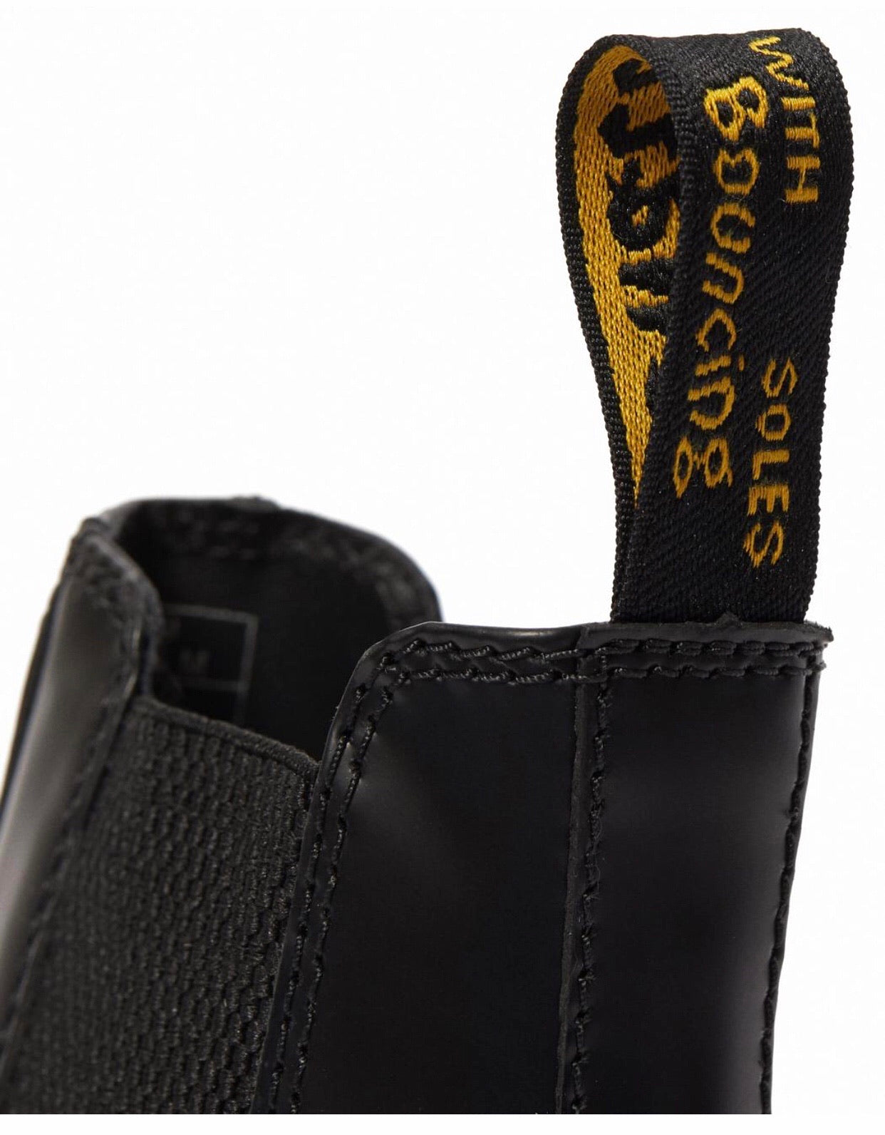 Dr. Martens 2976 Quad Black Leather Platform Chelsea Boot