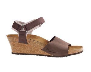 Papillio By Birkenstock Eve Brown Wedge Sandal Made In Portugal
