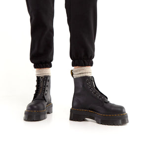 Dr. Martens Sinclair Black Milled Nappa Zip Ankle 8 Eyelet Boot