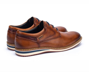 Pikolinos Avila M1T-4050 Brandy Light Tan 3 Eyelet Shoe Made In Spain