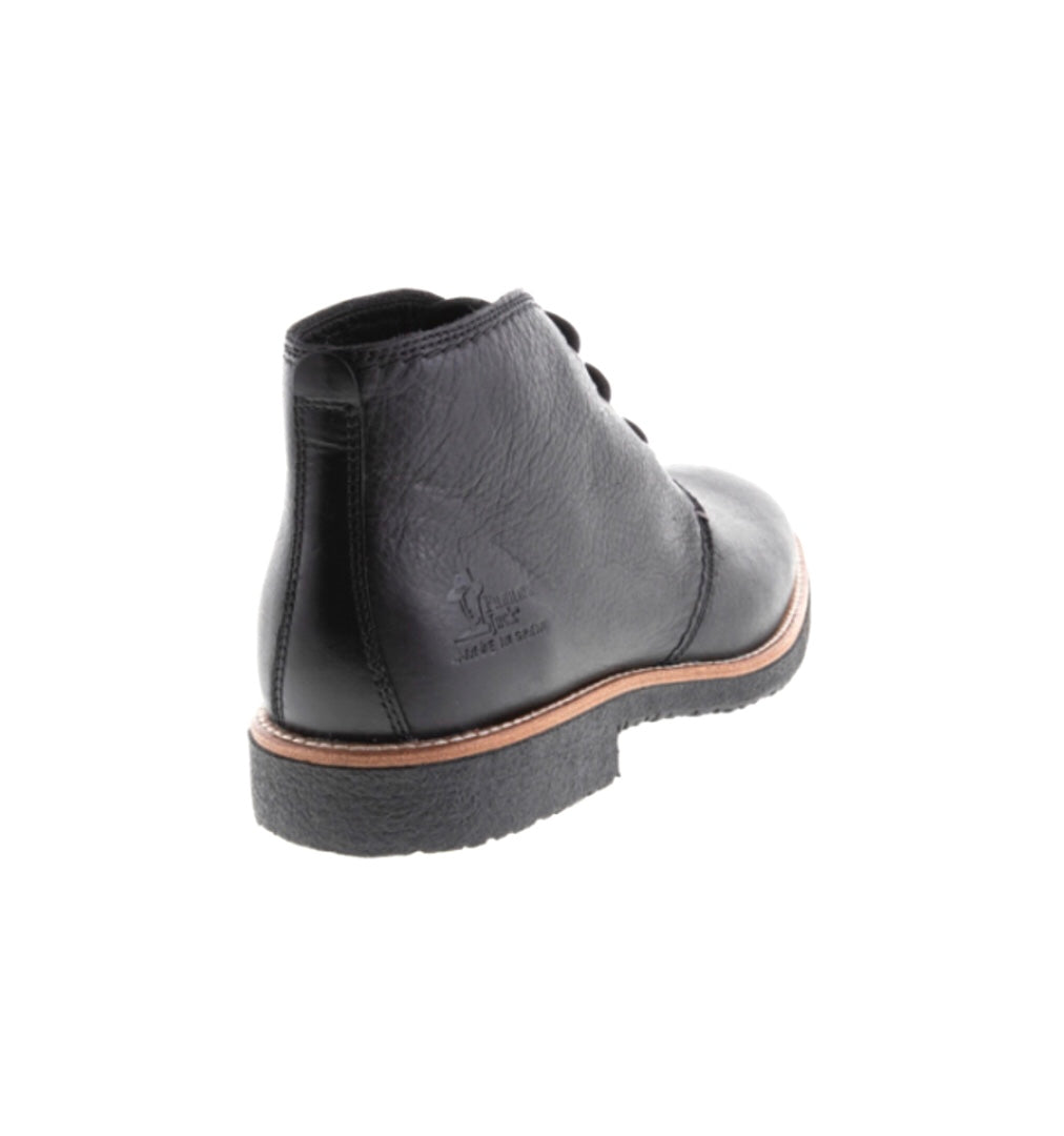 Panama Jack Gael C10 Black 3 Eyelet Waterproof Ankle Boot Made In Spain