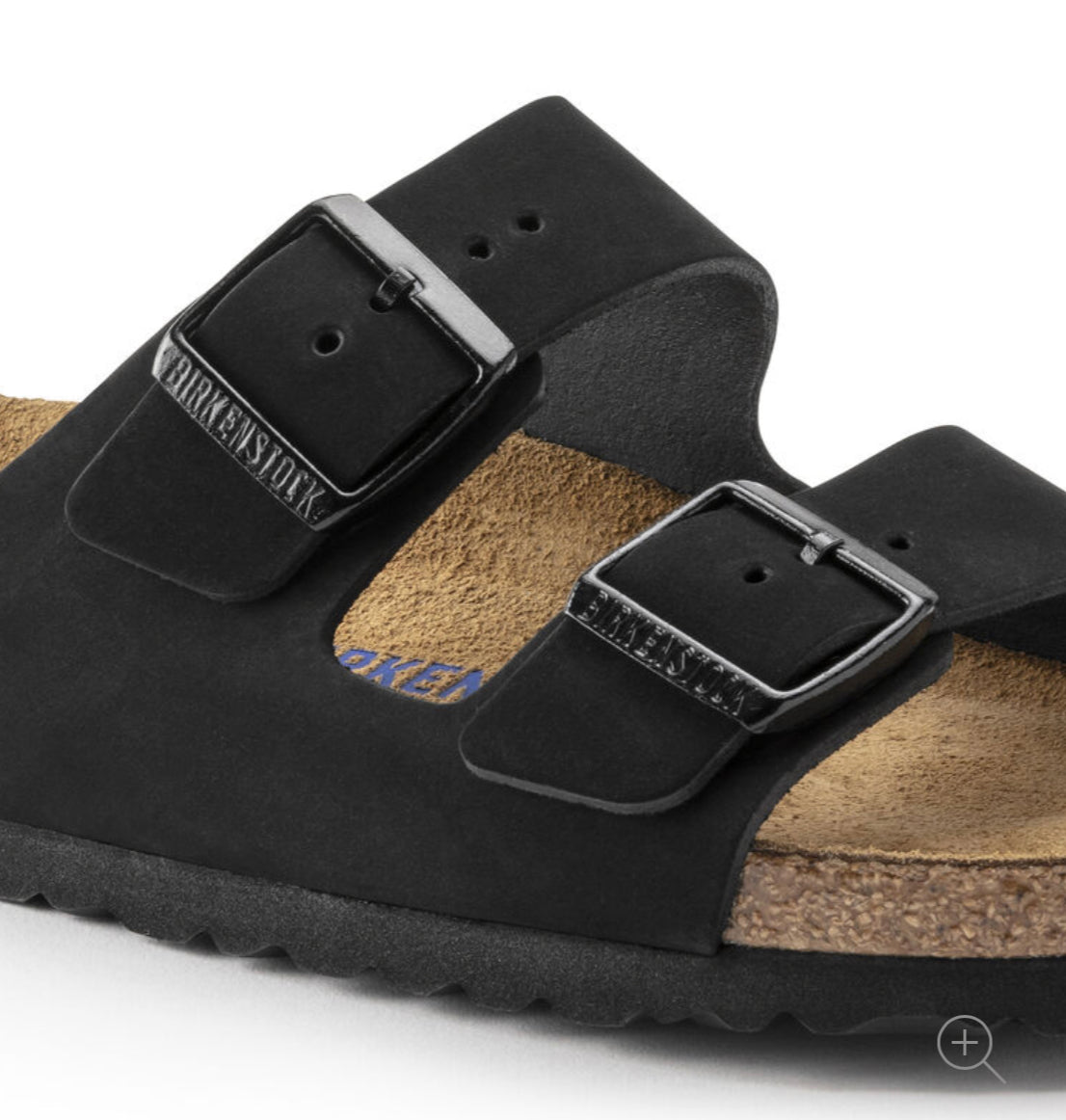 Birkenstock Arizona Black Nubuck Leather Soft Footbed Made In Germany