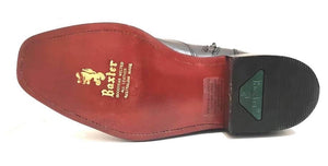 Baxter Gilmore Black Leather Zip Ankle Boot Made In Australia