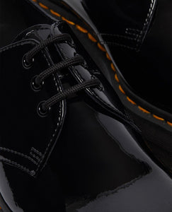 Dr. Martens 1461 Quad Black Patent Lamper Platform 3 Eyelet Shoe