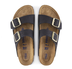 Birkenstock Arizona Midnight Blue Nubuck Leather Soft Footbed Made In Germany