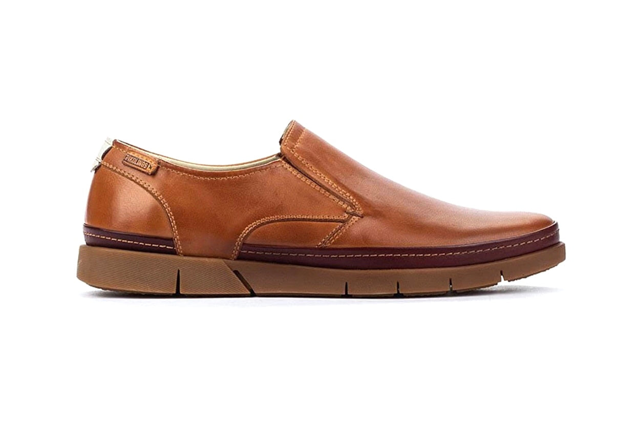 Pikolinos Palamos M0R-3203C1 Brandy Leather Slip On Made In Spain