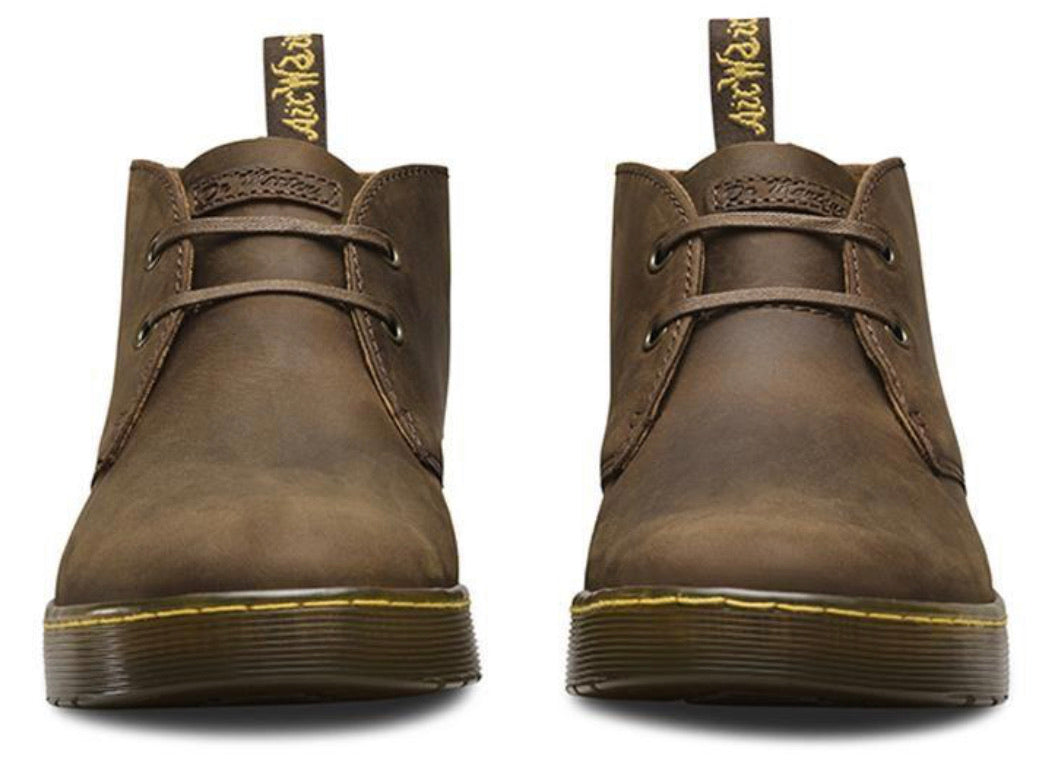 Dr. Martens Cabrillo Crazy Horse Brown 2 Eyelet Ankle Boot