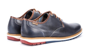 Pikolinos M8J-4195 Nautic Blue Mens 3 Eyelet Lace Up Made In Spain