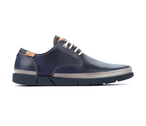 Pikolinos M0R-4339C1 Blue 4 Eyelet Shoe Made In Spain