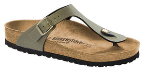 Birkenstock Gizeh Metallic Icy Stone Gold Birko-Flor Made In Germany