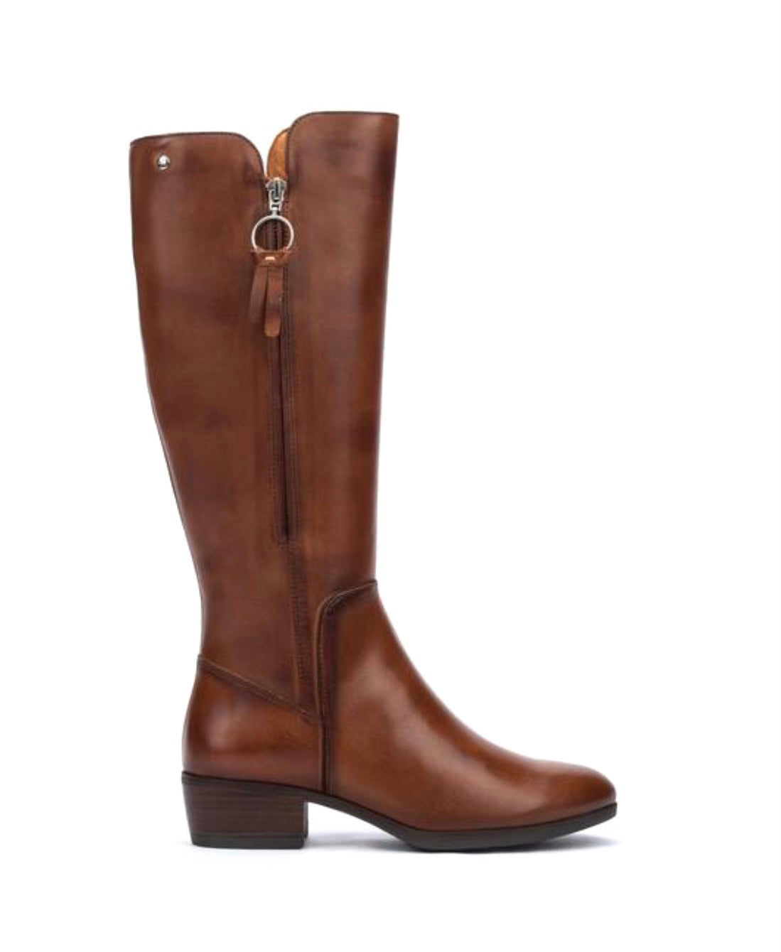 Pikolinos Daroca W1U-9653 Cuero Light Tan Zip Knee High Boot Made In Spain