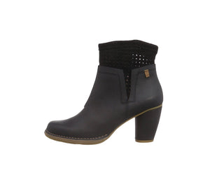 El Naturalista N495 Black Zip Ankle Boot Made In Spain