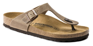 Birkenstock Gizeh Tabacco Brown Oiled Leather Made In Germany