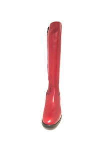 Wonders D-9343 Rubi Red Knee High Zip Boot Made In Spain