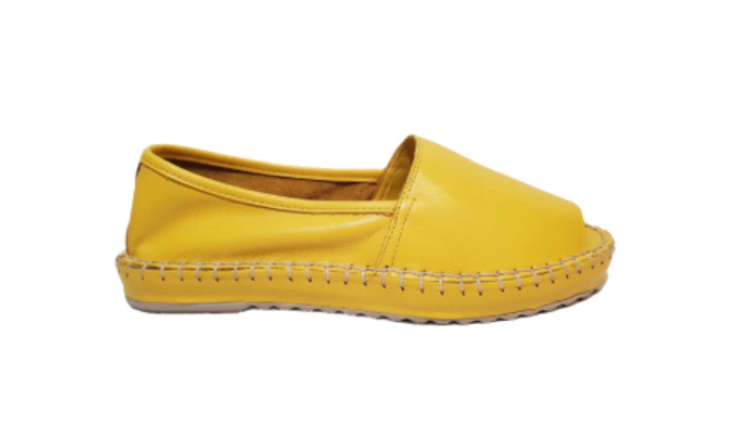 Sala Europe Flex Yellow Burnt Slip On Open Toe Made In Turkey