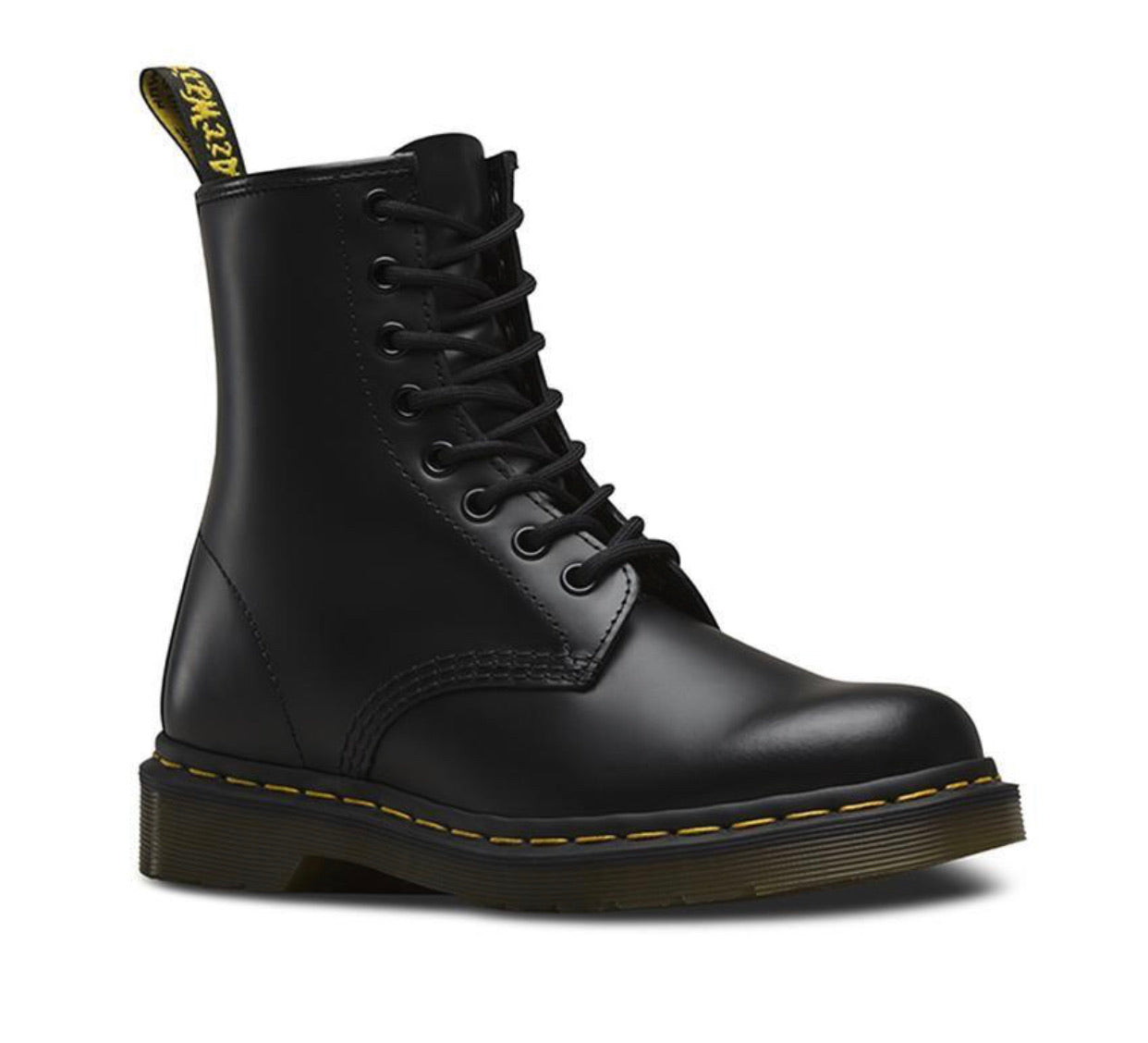 Dr. Martens 1460 Black Smooth Ankle 8 Eyelet Boot