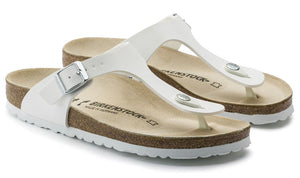Birkenstock Gizeh White Birko-Flor Made In Germany