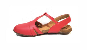 El Naturalista N5062 Red Vegan Mary Jane Flats Made In Spain