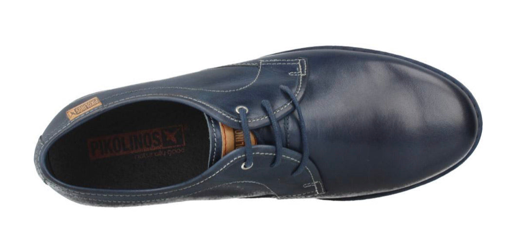 Pikolinos M5A-4138 Nautic Blue 3 Eyelet Mens Shoe Made In Spain