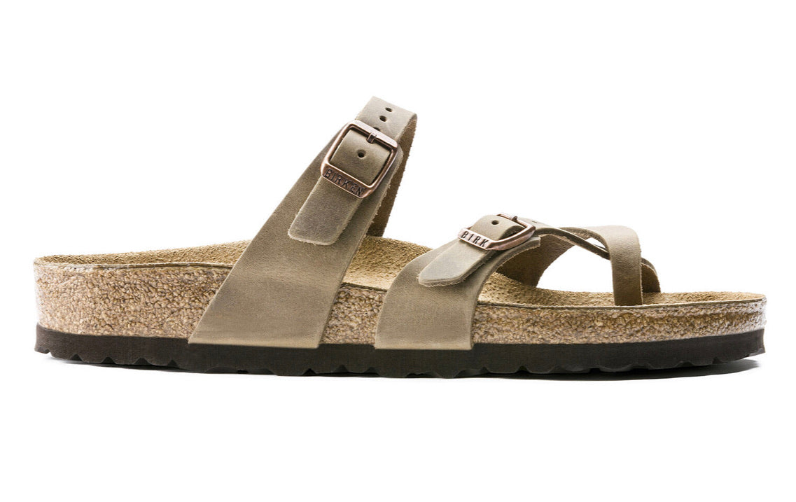 Birkenstock Mayari Tabacco Brown Oiled Leather Made In Germany