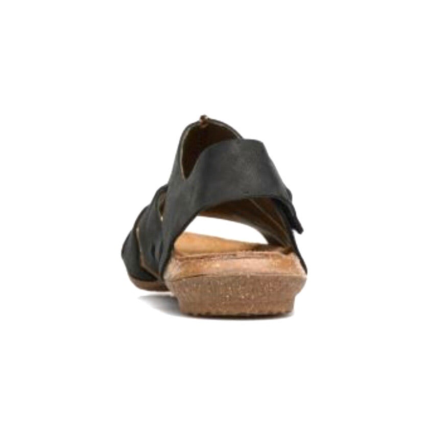 El Naturalista 5065 Black Pleasant Wakataua Sandal Made In Spain