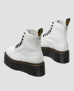 Dr. Martens 1460 Pascal Optical White Pisa Max Platform Ankle 8 Eyelet Boot