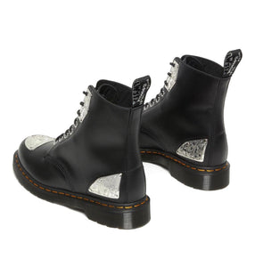 Dr. Martens 1460 King Nerd Black Smooth Ankle 8 Eyelet Boot