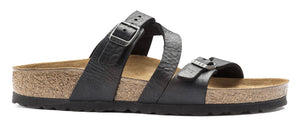 Birkenstock Salina Black Oiled Leather Made In Germany