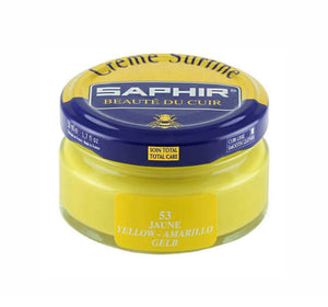 Saphir Jaune Yellow Renovating Cream Polish 50ml Made In France