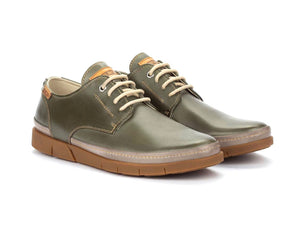 Pikolinos M0R-4339C1 Pickle Green 4 Eyelet Shoe Made In Spain