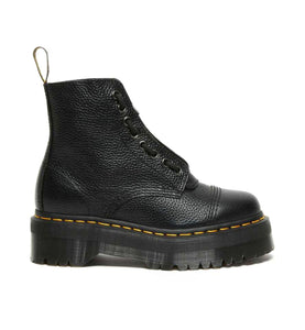 Dr. Martens Sinclair Black Milled Nappa Zip Ankle 8 Eyelet Boot